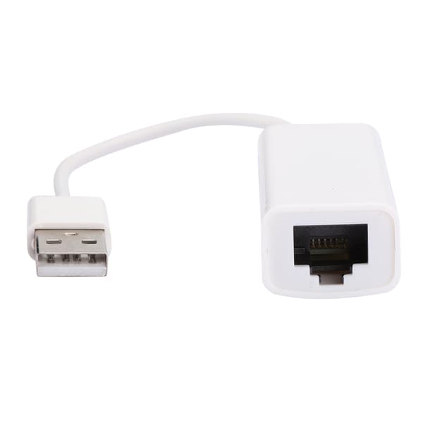USB2.0 Ethernet-adapter RJ45 Vit ABS RTL8152B Chip Dator Extern Nätverkskort