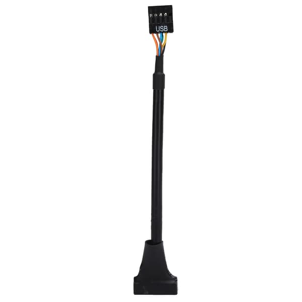 Bærbar USB 3.0 20-bens header han til USB 2.0 9-bens hun bundkort adapterkabel