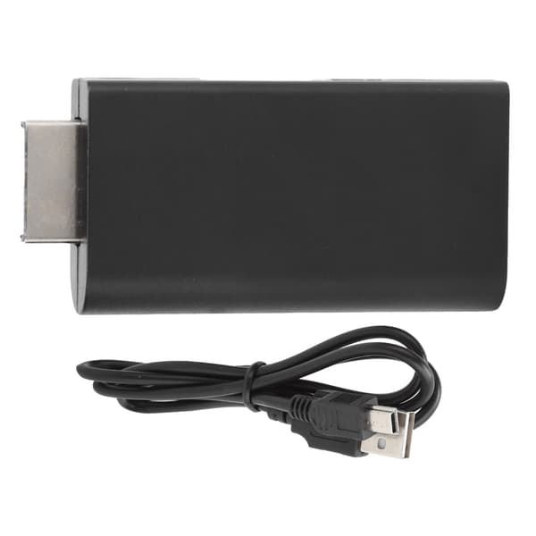til PS2 til HD Multimedia Interface Adapter Konverter med 3,5 mm lydgrænsefladestik Sort