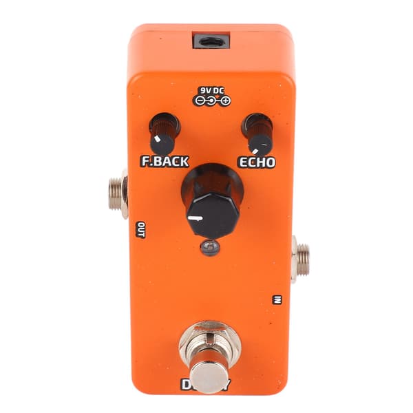 Elektrisk Guitar Effektpedal Enkelt Blok Mini Modulation Forstærker Simulation Pedal Orange Delay