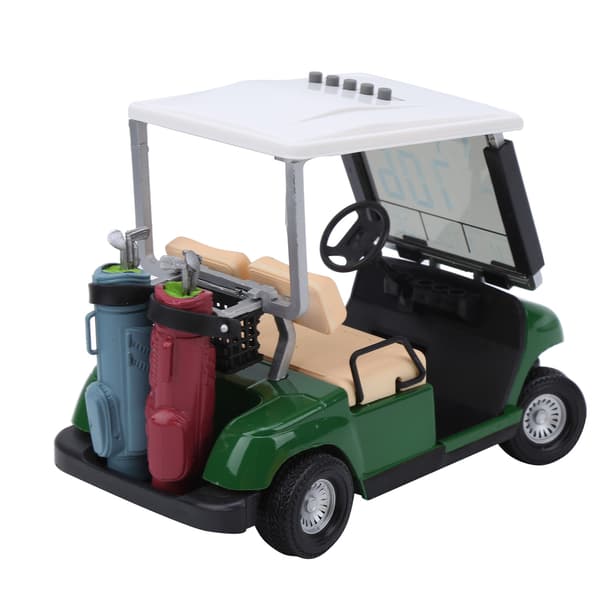 Golf evighedskalender i plastik, klubbil, gave, miniature golfvogn, urtilbehør