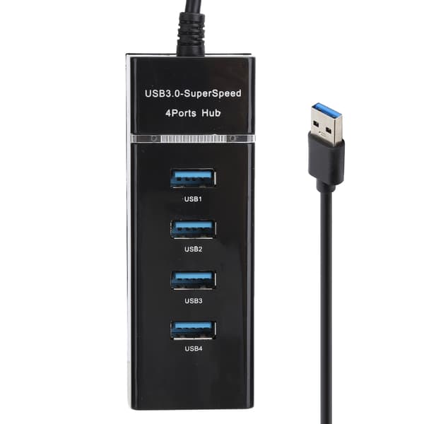 1 til 4 USB 3.0 HUB Han til Hun USB Forlængeradapterkabel Splitter til PC Bærbar