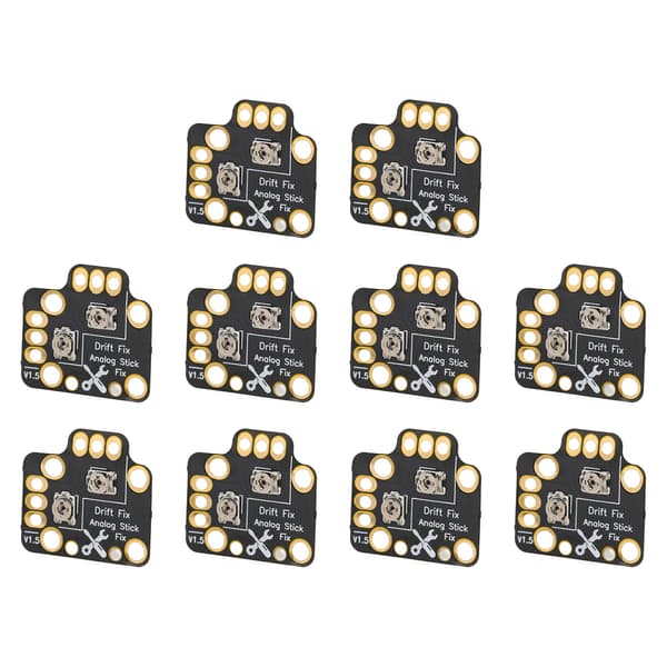 10 stk. Gamepad Joystick Drift Reparationskort Universal 3D Analog Joystick Drift Fix Mod til Game Controllere Sort