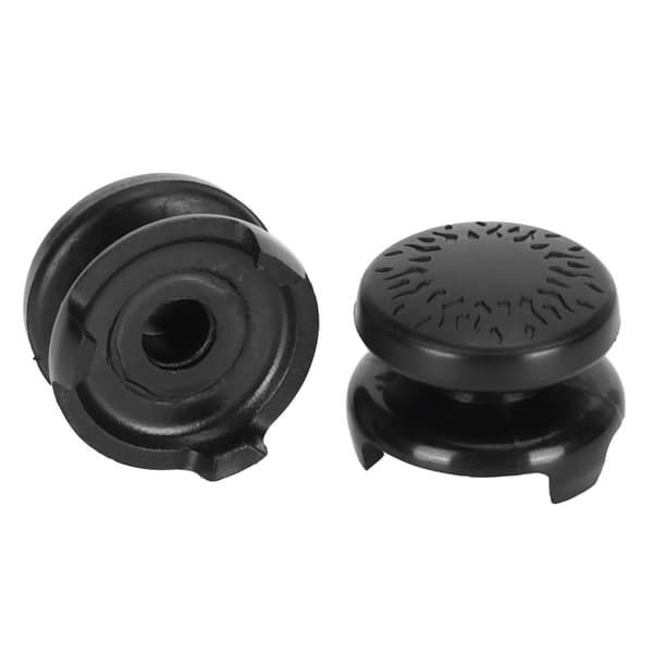 2 stk. Thumbstick Blødt Silikone Cover Greb Stick Joystick Controller Gamepad Nøglehætte til PS5 Sort