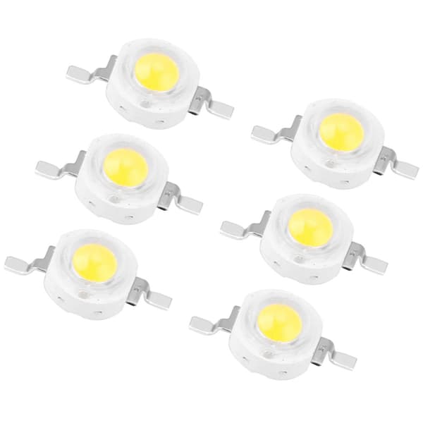1W High Power LED-perler Lysdiode-chips SMD til DIY-belysningsarmaturer Hvid