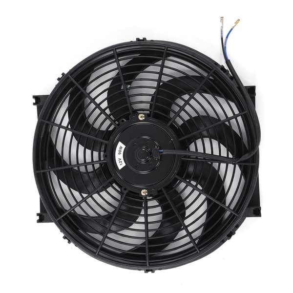14 tommer universal elektrisk kølerkøleventilator monteringssæt 12V 90W slank ventilator push pull
