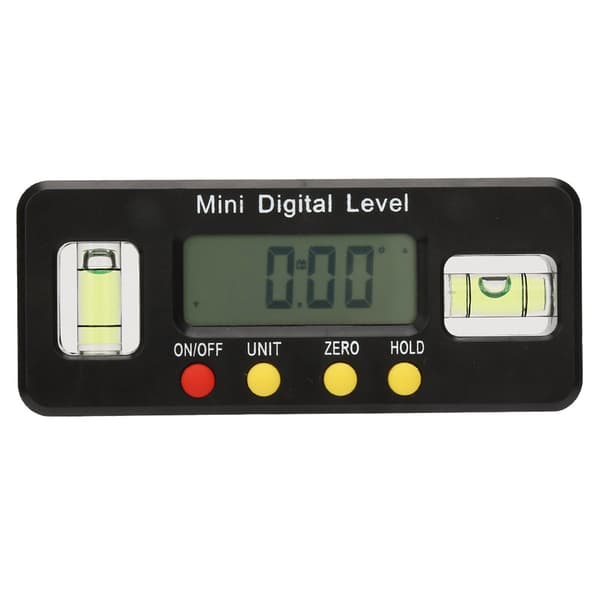 360 graders mini digital vinkelmåler inklinometer magnetisk bund (100 mm)