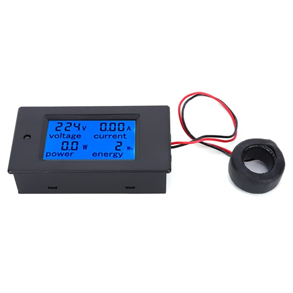Multifunktionel LCD Digital AC Spændings Strøm Effekt Energimåler Tester, 60A, 110-220V
