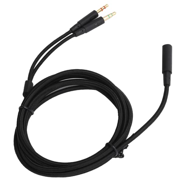 2-i-1-adapter hörlursljudkabel passar för Kingston HyperX Cloud Stinger/Cloud Mix/Cloud Alpha