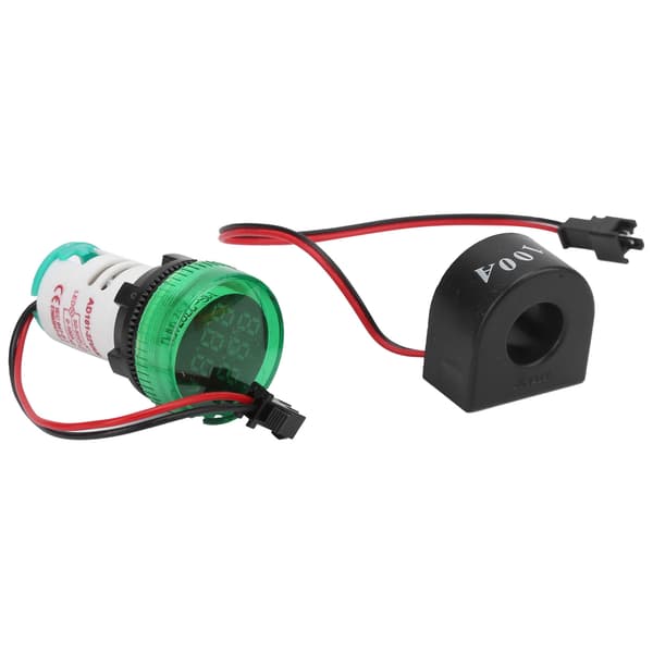 AD101-22VAM AC50-500V 0-100A Grøn LED Dobbelt Display Volt Ampere Meter Panel Lys