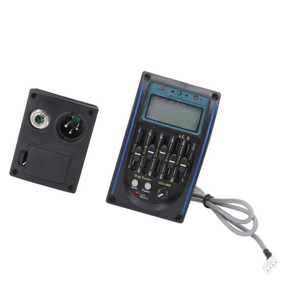 Akustisk Gitarr Pickup Exakt Stämning Multifunktionell Gitarr EQ Equalizer Pickup