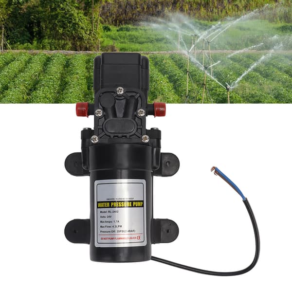 Vattentrycksmembranpump Självsugande Membranpump Högtrycksvattenpump för Utomhusbruk RL 2402 24V