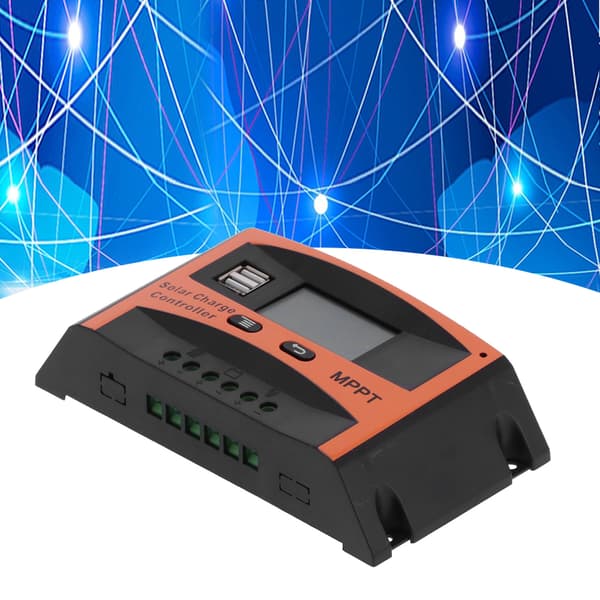 MPPT Solar Charge Controller 12V/24V 20A Regulator med Dobbelt USB-port til Batteri Solcellepanel
