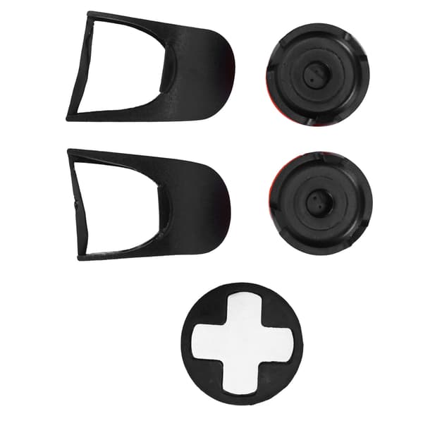 5-i-1 Tommelfingergreb Nøglehætte Joystick Cover L2 R2 Triggerforlænger til PS5 Controller Rød