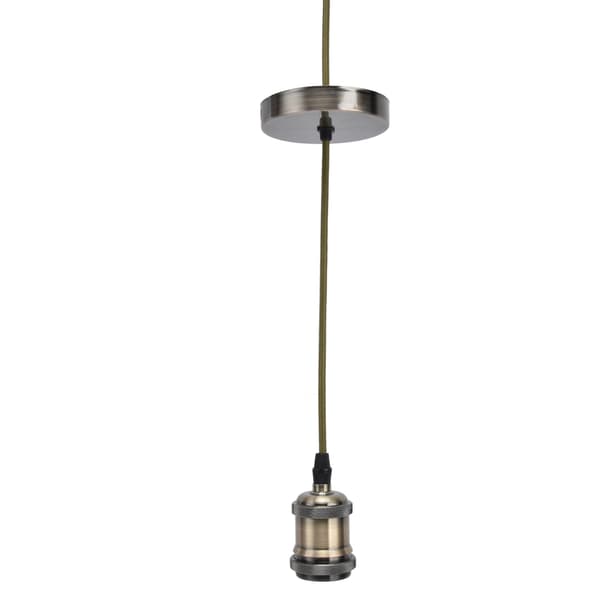 Retro E27 Glödlampssockel med Tråd Hängande Lampa för Sovrum 100-240V