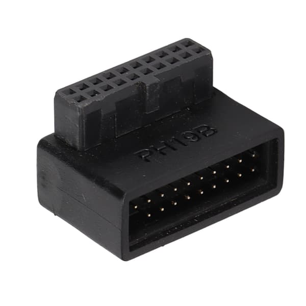 USB 3.0 90° Adapter Flerskiktskretskort Enkel Installation 19/20Pin Strömadapter PH19B