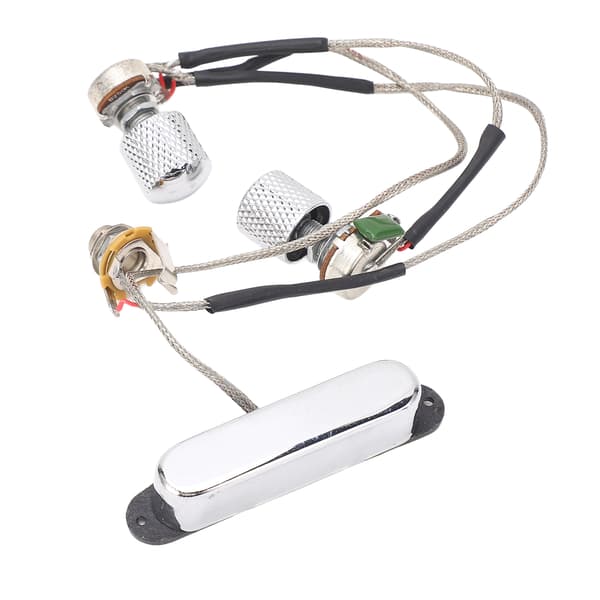 GMA23 Förkopplad Gitarrhalsmikrofon Magnet 1T1V Elgitarrpickup med 250K Potentiometer 6.35 Utgångsjack för TL
