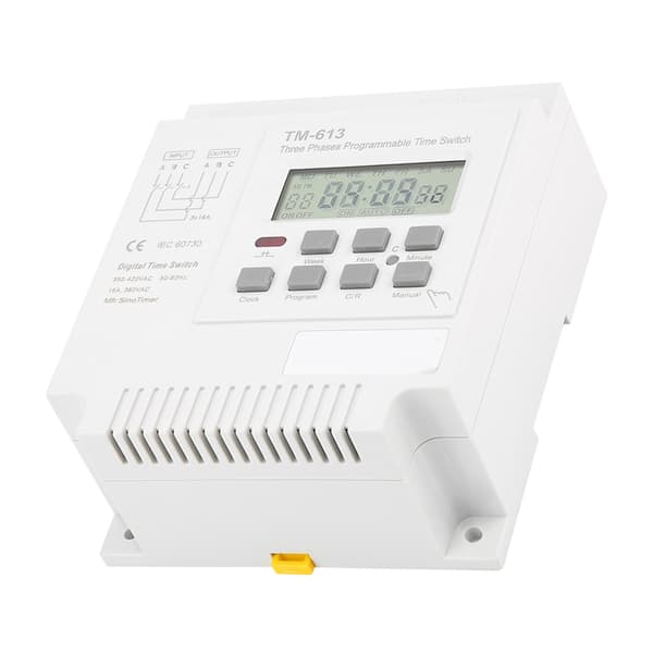 TM-163 Trefas 380V Smart Digital Veckoprogrammerbar Kontroll Strömbrytare