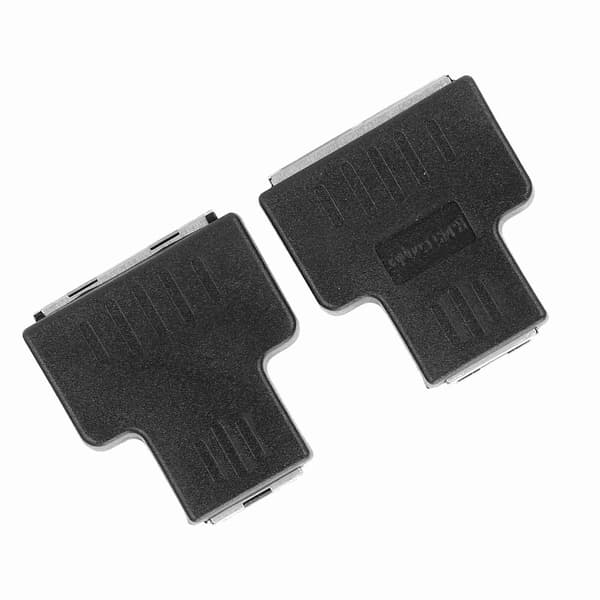 2 stk. Ethernet-kabeladapter 1-ind 2-ud RJ45 hun-interface LAN-stik kabeludvider splitter til internetkabel