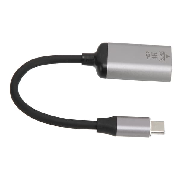 USB C til DisplayPort-adapter 4K 60Hz aluminiumslegering Plug and Play USB C til Mini DP-adapter til bærbar computer, telefon, tablet