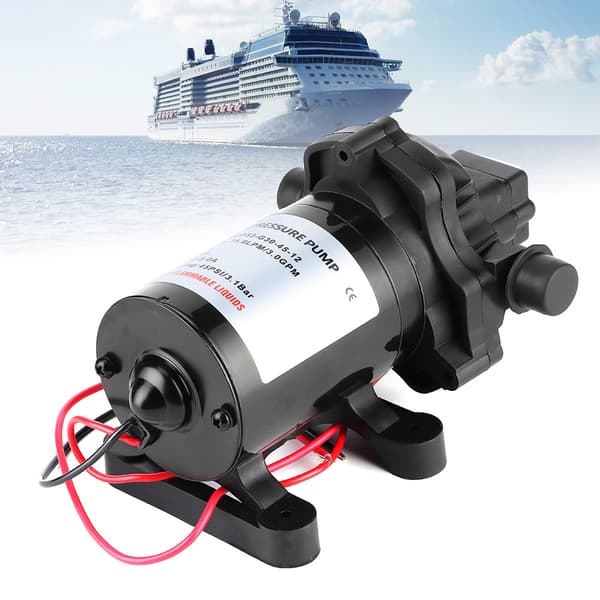 12V 3.0GPM 45PSI Membranvattenpump Självsugande Högtryck för Marin Båt Husbil