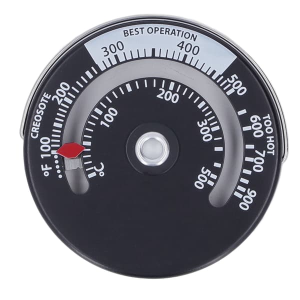 Magnetisk Spistermometer 0-500℃ Urtavla i Aluminiumlegering Högprecisionstermometer för Eldstad