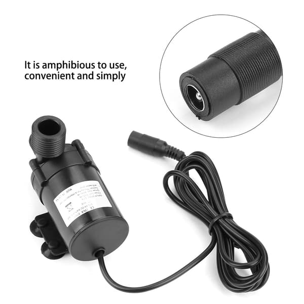 Mini DC børsteløs vandpumpe til solvandvarmer 12V 0-80℃