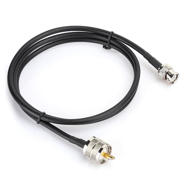 1M UHF Han PL259 til BNC Han Testkabel Ledning Koaksialkabel Adapter Tilbehør