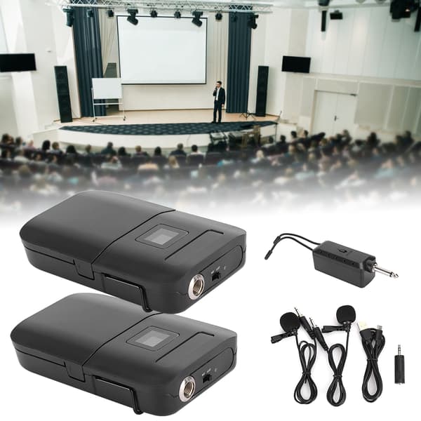 E8 Universal Clip-on Slipsmikrofon Trådlösa Bärbara Mångsidiga Tillbehör