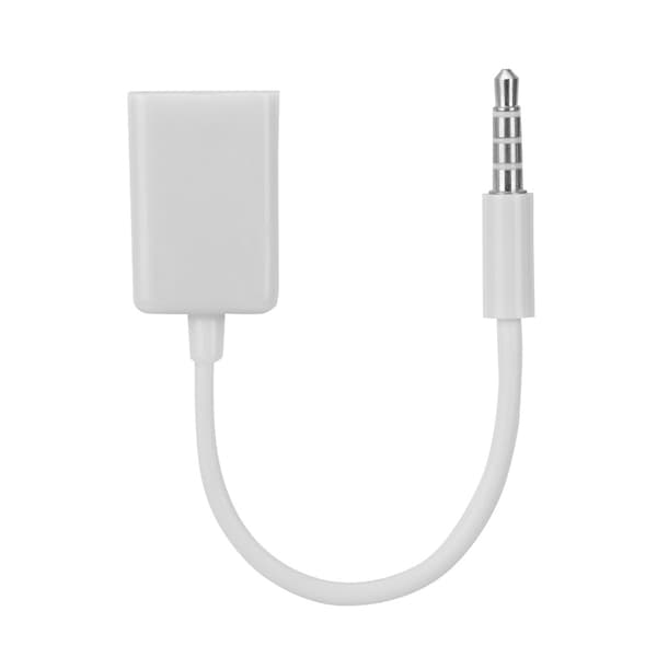 3,5 mm hanstik til USB hun AUX lydkabel konverteradapterledning