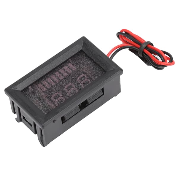 DC Digital Elektrisk Utrustning Spänningsmätare Display Litiumbatteri Voltmeter 12V-60V (Blå)
