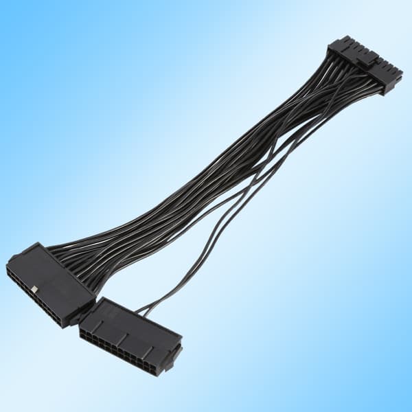 24Pin Mining Dual PSU Adapter ATX Strømforsyningskabelstik til Mining 30cm 20+4pin