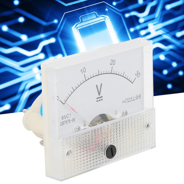85C1 DC Voltmeter Panelmåler 0-30V Analog Spændingsindikator