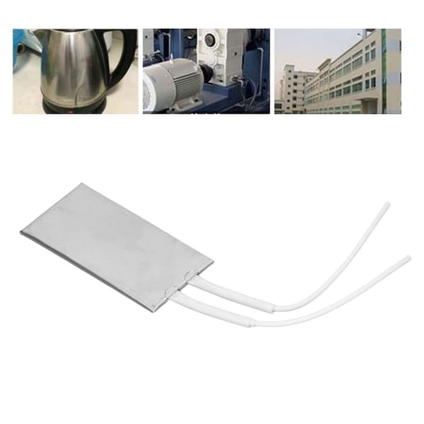 PTC Varmeplade Termostatisk 304 Rustfrit Stål 100x50mm 120W 220V Auto Ventilator