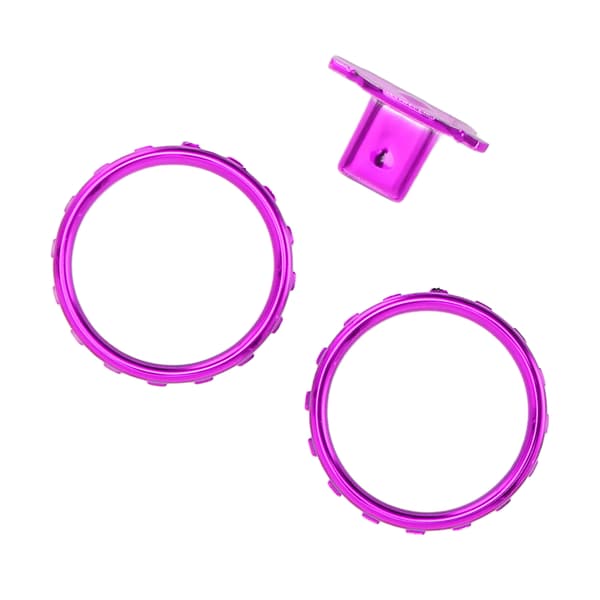 Dekorative accentringe til Xbox Elite Series 2 Controller Matte Chrome Switch Buttons Udskiftningsdele Lilla