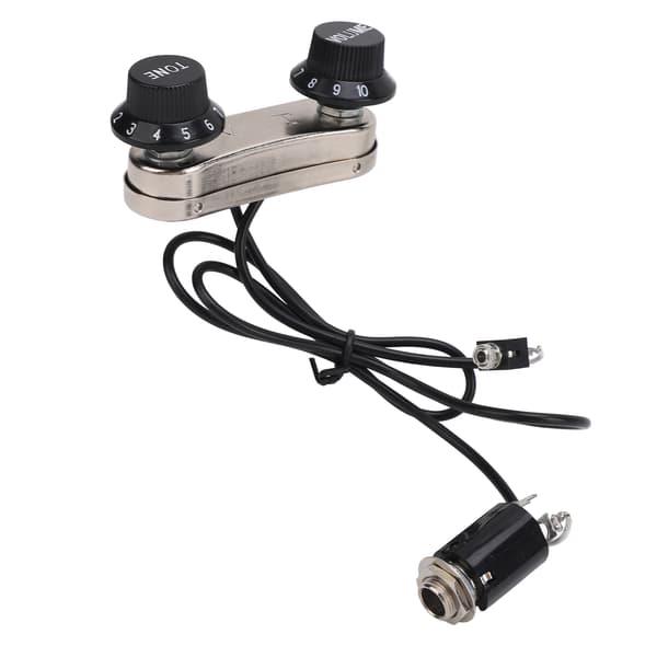 Violin Pickup Piezo Transducer Bridge Sæt med Tone Volumenknap til Violindele