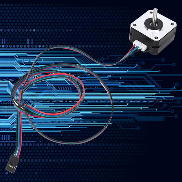 Nema 17 Stepmotor 2 Faser 1,8° DC 4,1V Motor Passer til Ekstruder