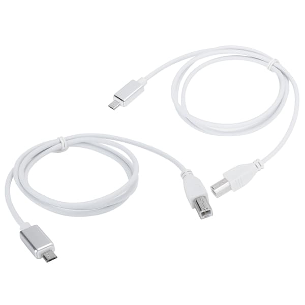 2 st V8 Elpiano Anslutningskabel Micro USB till B Typ Stödjer Surfplatta för MIDI