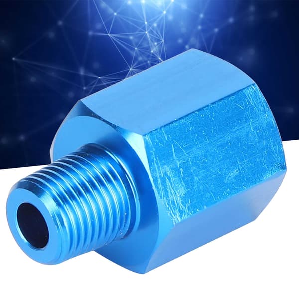 Aluminium NPT Reducer Bussning M12 till 1/8 Tryckmätaradapter Explosionssäker