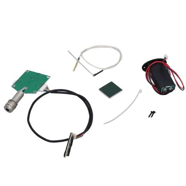 Gitarr Piezo Pickup Kit Inbyggt Förförstärkarsystem Akustisk Gitarr Pickup med Volym- och Tonkontrollratt