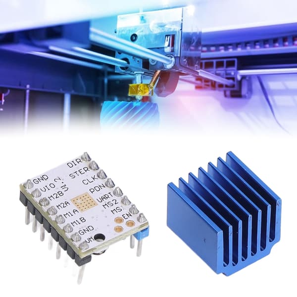 TMC2208 V1.2 Stepper Motor Driver Modul, 1.4A 3D Printer Controller Board, Plastik Hus, til DIY Printer Dele