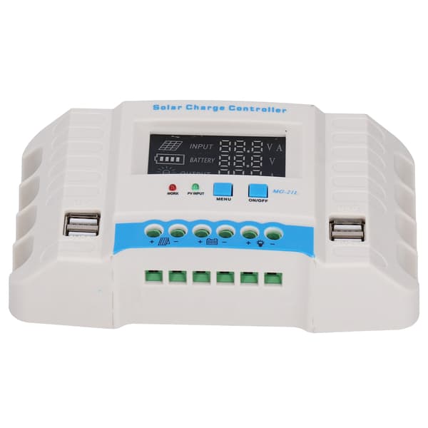 PWM Solar Charge Controller 10A 12V/24V LCD Display ABS Housing MG2430Z til Hjemmesystem