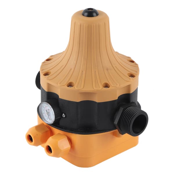 Automatisk vandpumpetrykregulator med manometer, elektrisk regulator til hjemmebrug