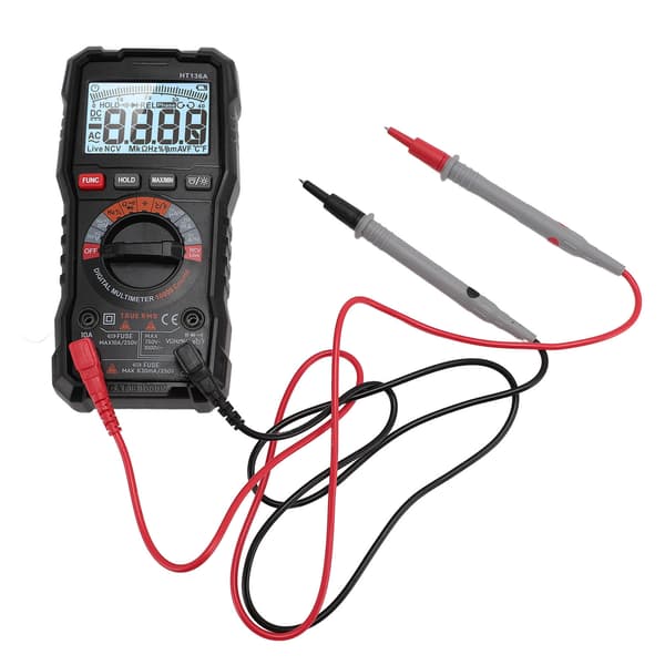 Automatisk 6000-tals multimeter, True RMS AC/DC spänning, ström, resistans, kapacitans, frekvensmätare