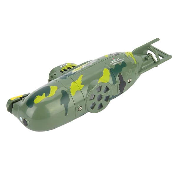 Mini simulerad militär fjärrkontroll 6-kanals ubåtsleksaksmodell (grön)