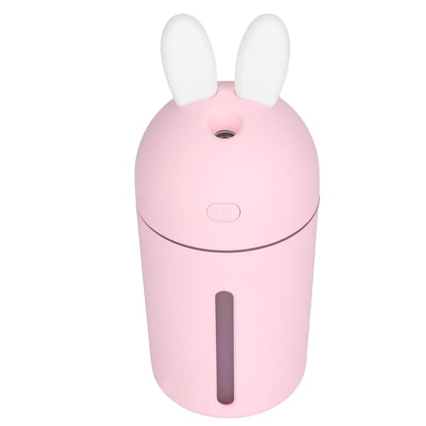 200 ml Mini luftfugter 3 timers timing stemningsnatlys skrivebordsluftfugter USB-drevet lyserød