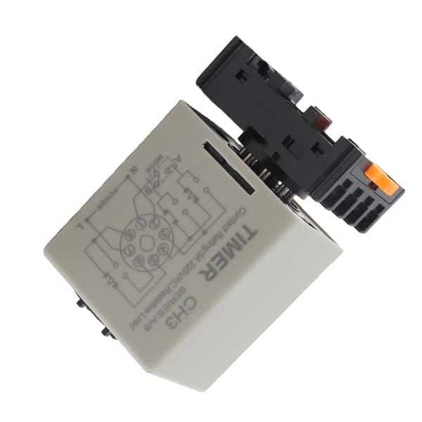 AH3-DM Dubbelfunktionsfördröjningsrelä Timer 0.01S-99H AC 220V LED