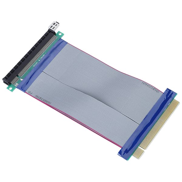19CM PCI-E Riser-kortin jatke PCI-E 16X pehmeä litteä jatkokaapeli