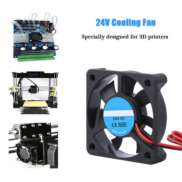 3D-printer tilbehørsdel DIY 5010 køleventilator 2Pin 24V 4000-6500 RPM 8-14CFM