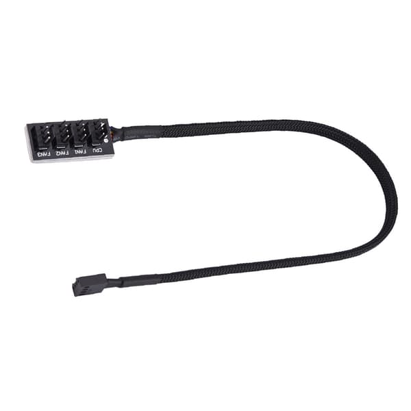 4-bens computer CPU/kabinetblæser strøm multi splitter stik kabeladapter